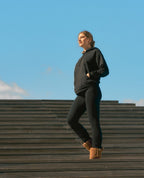 Hoodie de grossesse et allaitement Boston - Noir