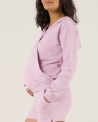 Coconut Maternity and Nursing Hoodie - Lilac