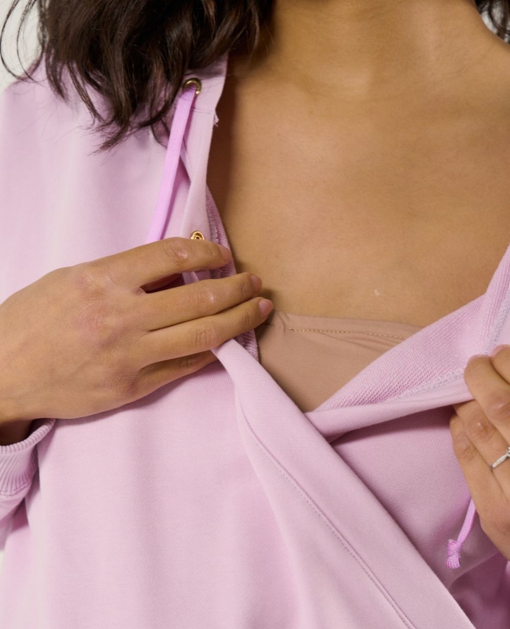 Coconut Maternity and Nursing Hoodie - Lilac