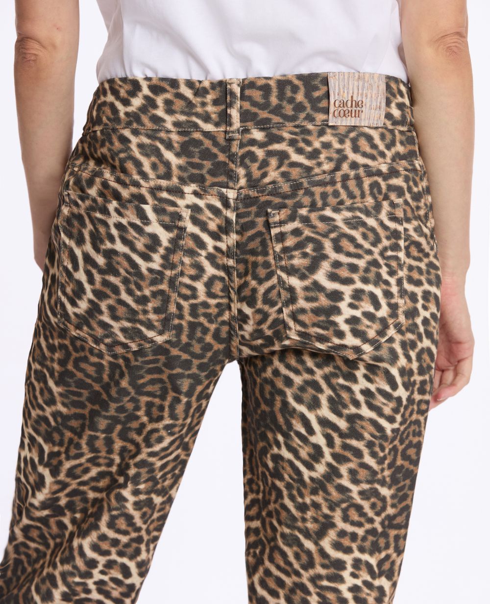 Jeans premaman taglio dritto Leo - Leopardato
