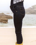 Jean de grossesse et post-partum slim sharon brut, cache