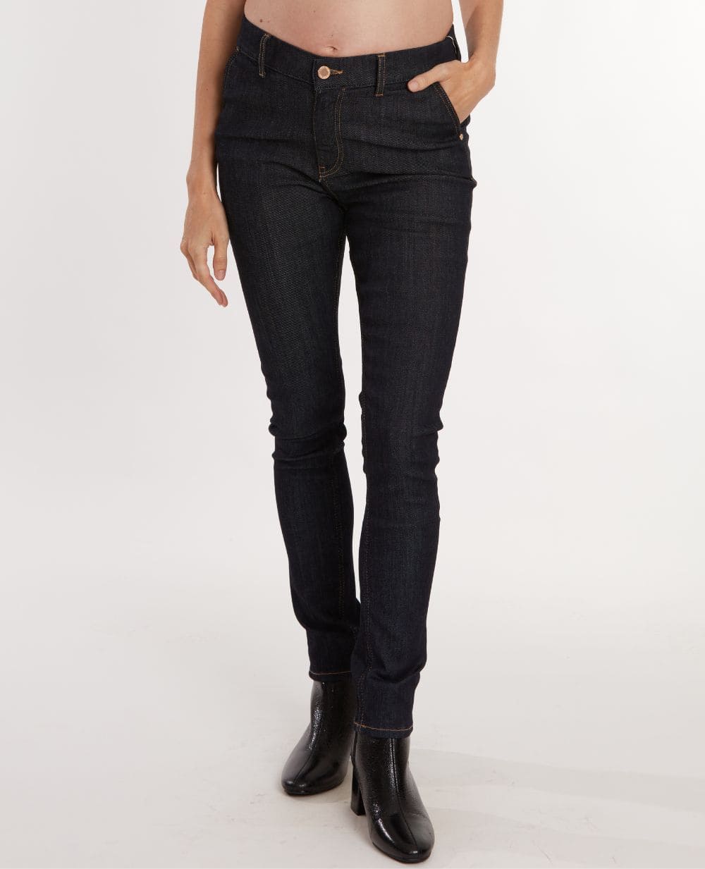 Jean de grossesse et post-partum slim sharon brut, cache