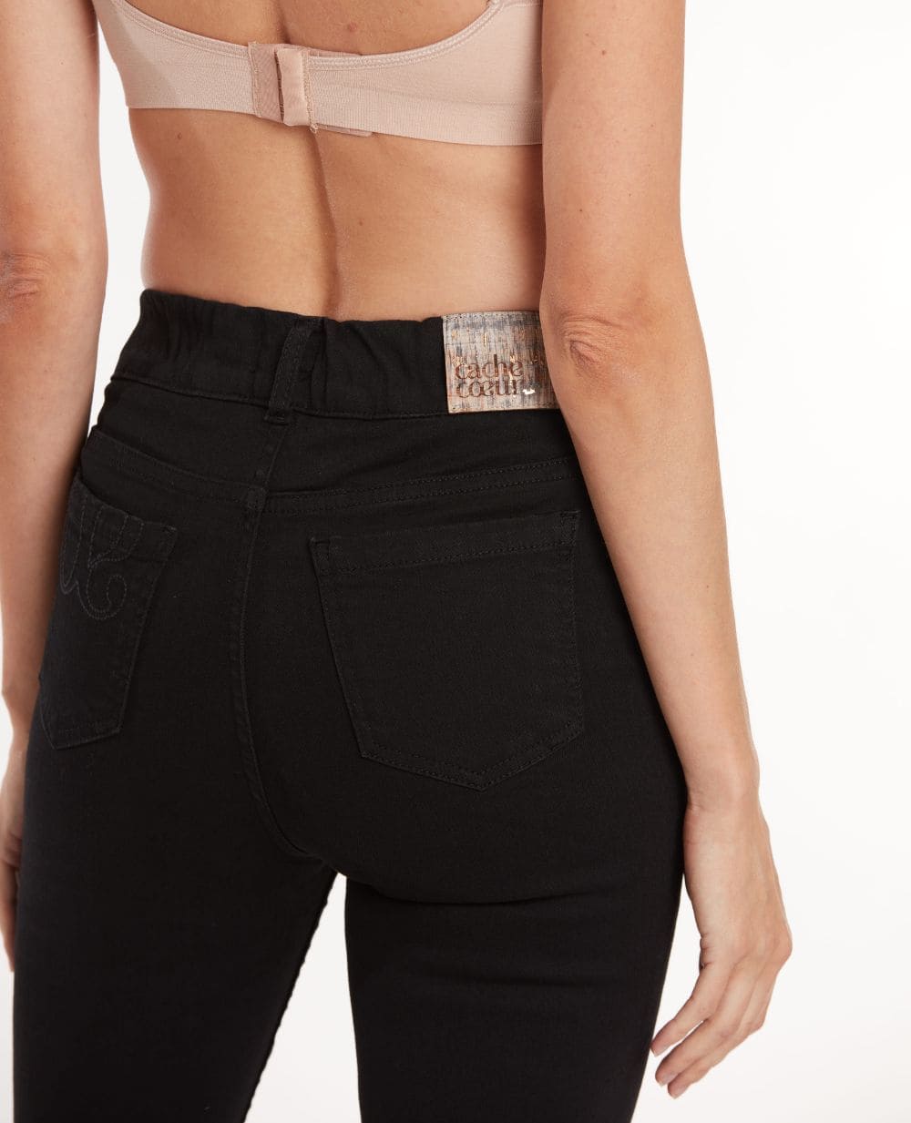 Jean de grossesse et post-partum slim sharon noir, cache