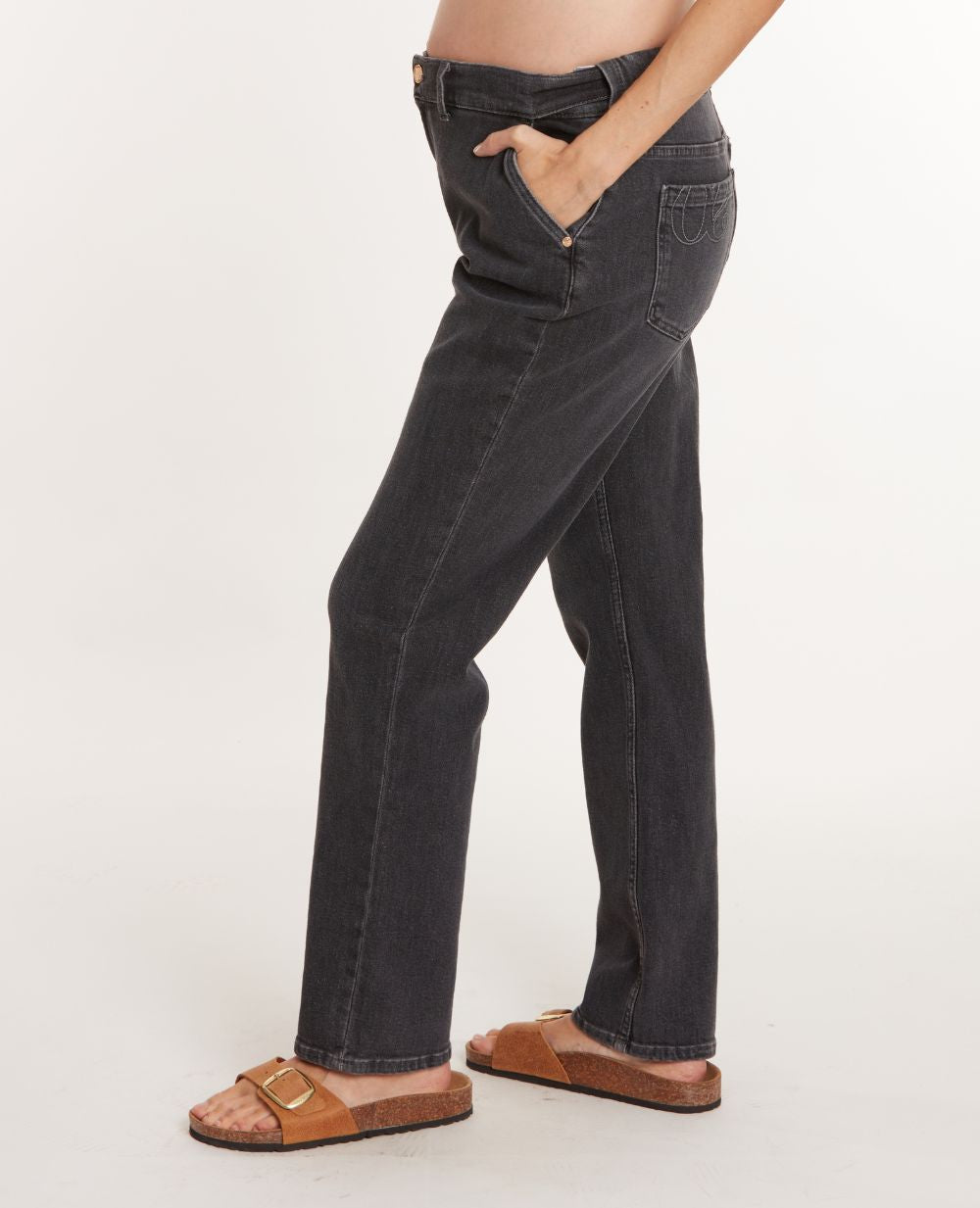 Jean de grossesse mom fit Carrie - Gris used