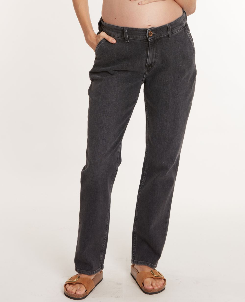 Jean de grossesse mom fit Carrie - Gris used