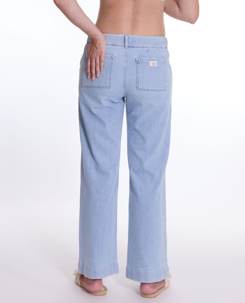 Jean de grossesse wide leg Kelly light blue