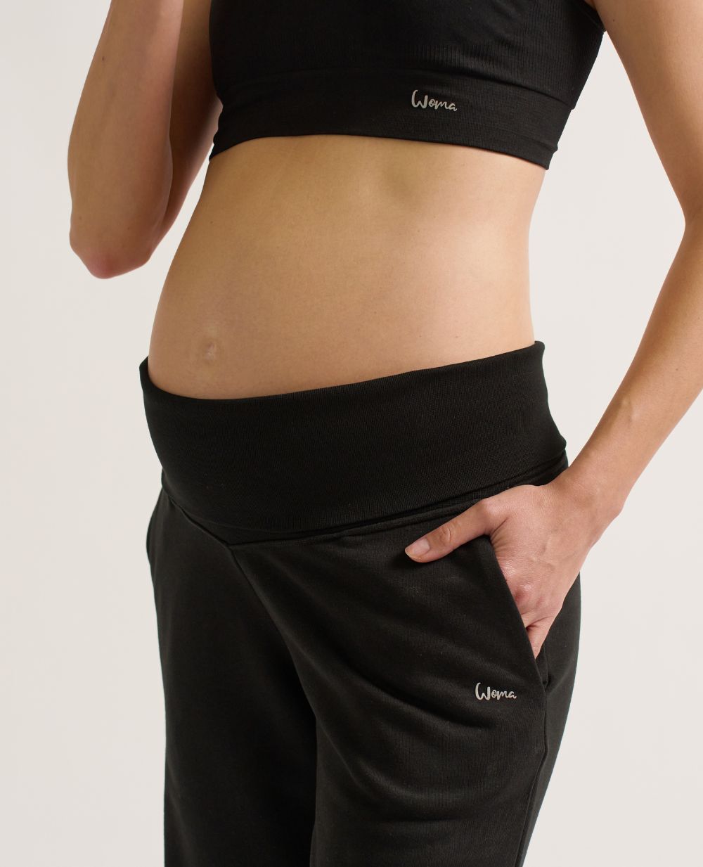 Jogger de maternité Woma noir