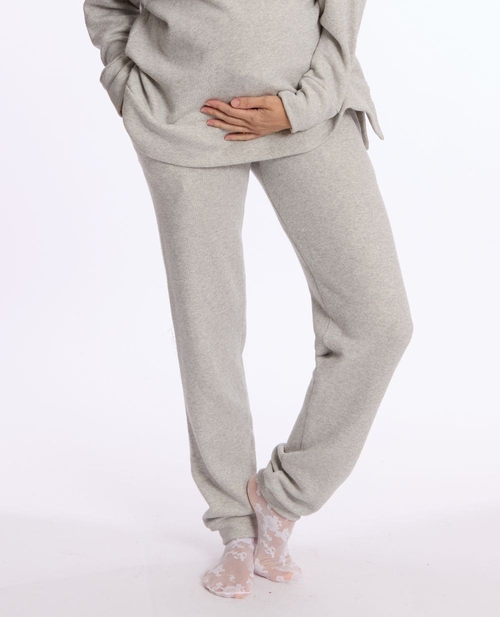 Billie Maternity Joggers - Grey