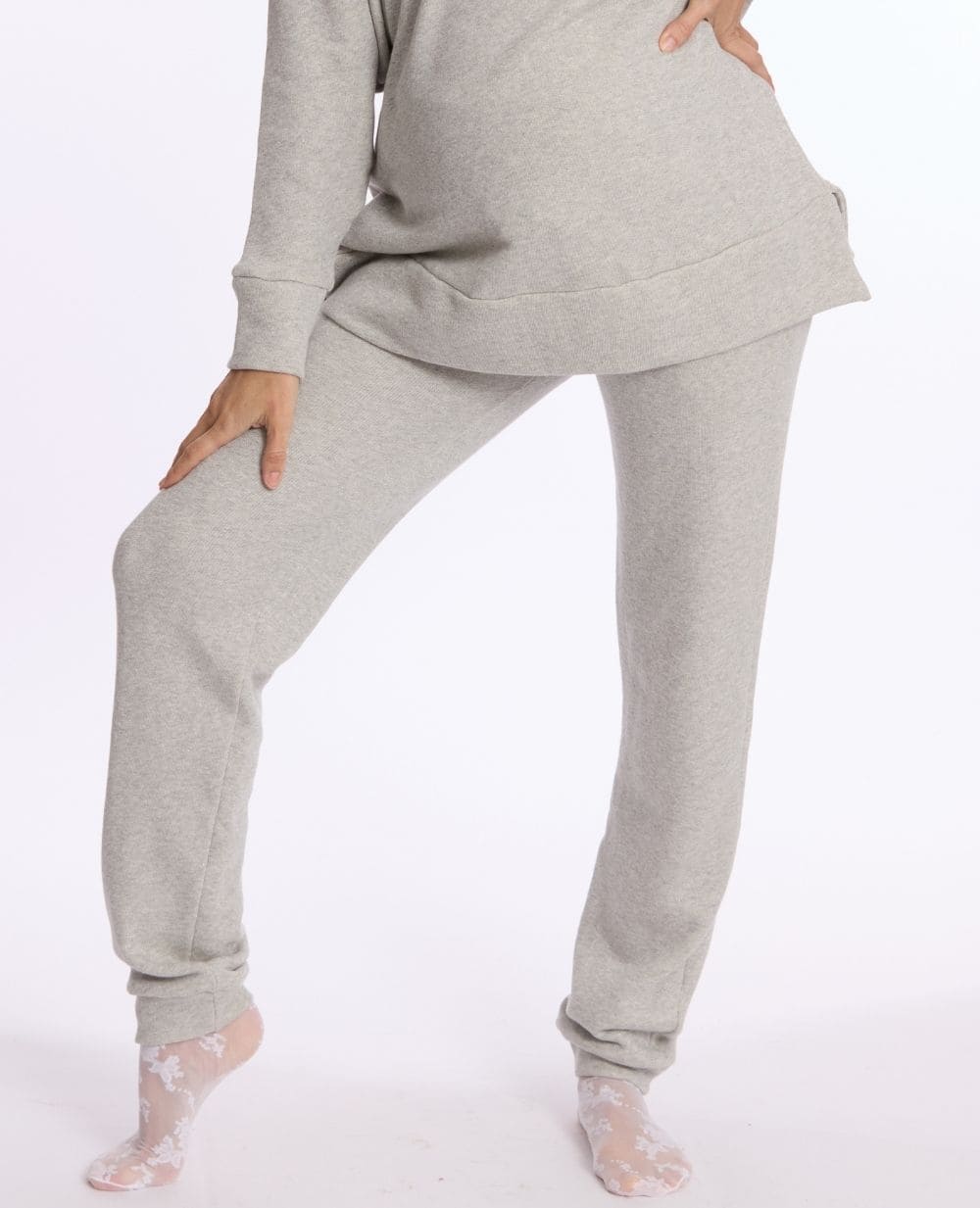 Billie Maternity Joggers - Grey