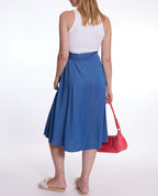 Gonna a godet Dallas - Mid Blue