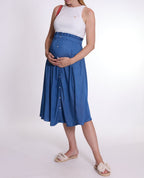 Gonna a godet Dallas - Mid Blue