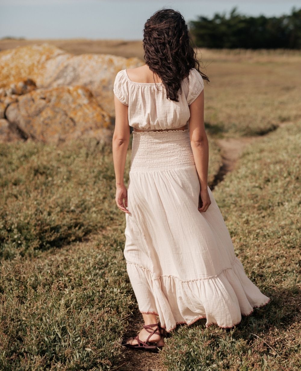 Laila Maternity Skirt - Beige