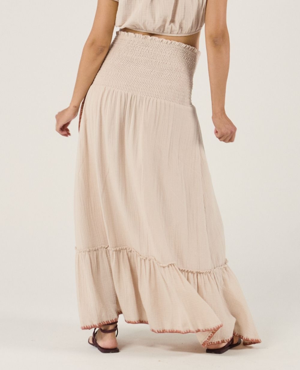 Laila Maternity Skirt - Beige
