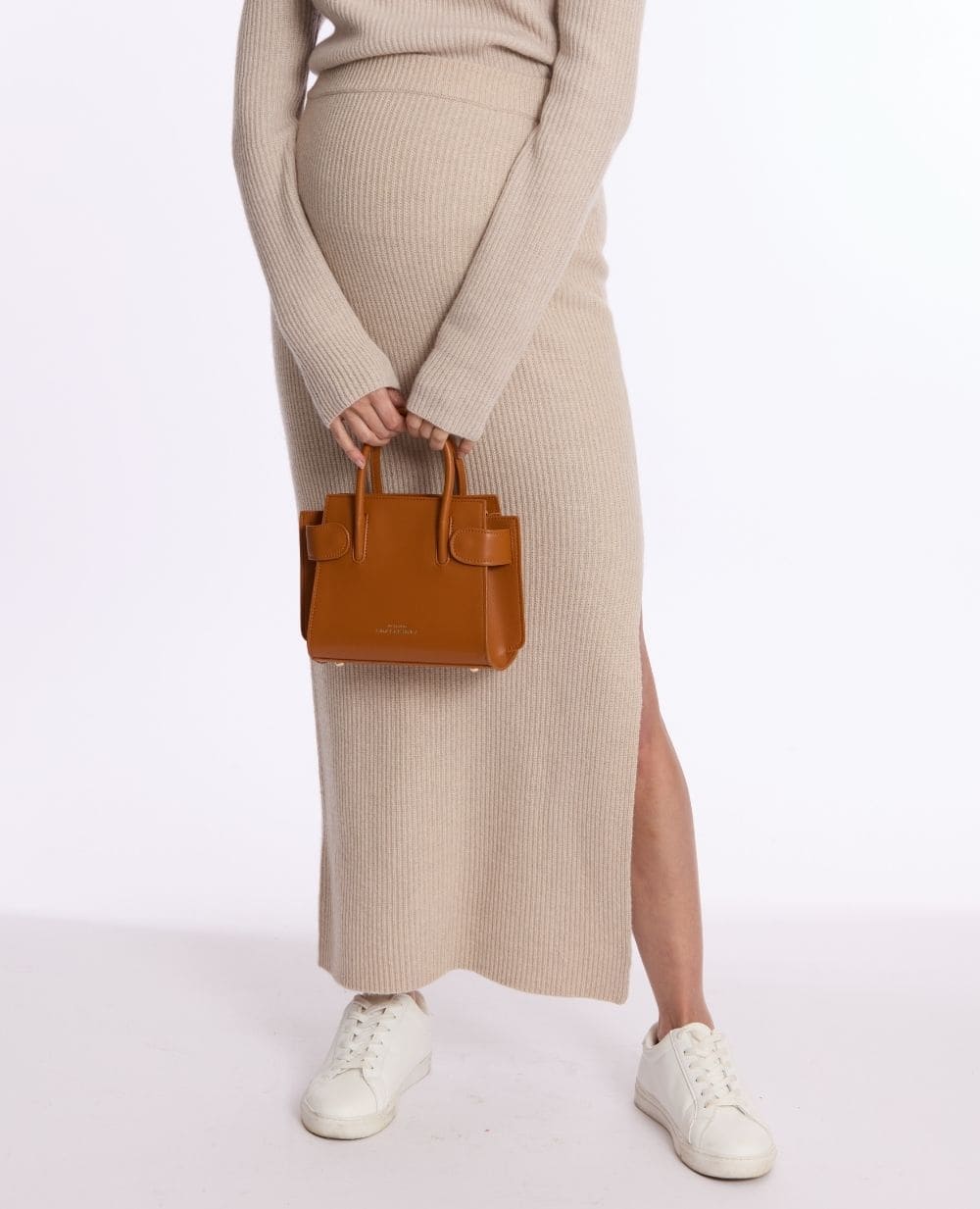 Monica Maternity Skirt - Beige