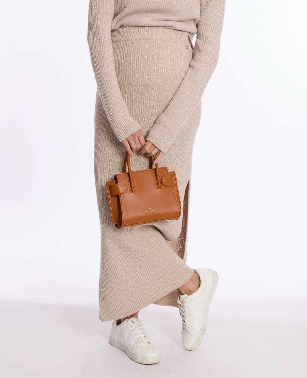 Monica Maternity Skirt - Beige