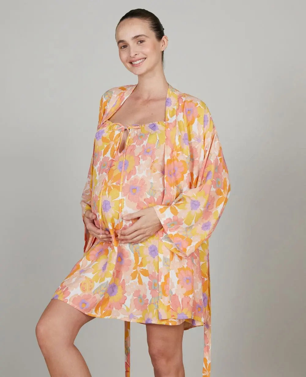 Kimono de grossesse et d’allaitement barbara, cache cœur