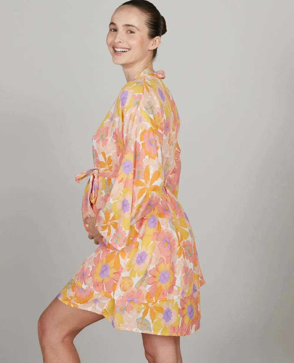 Kimono de grossesse et d’allaitement barbara, cache cœur