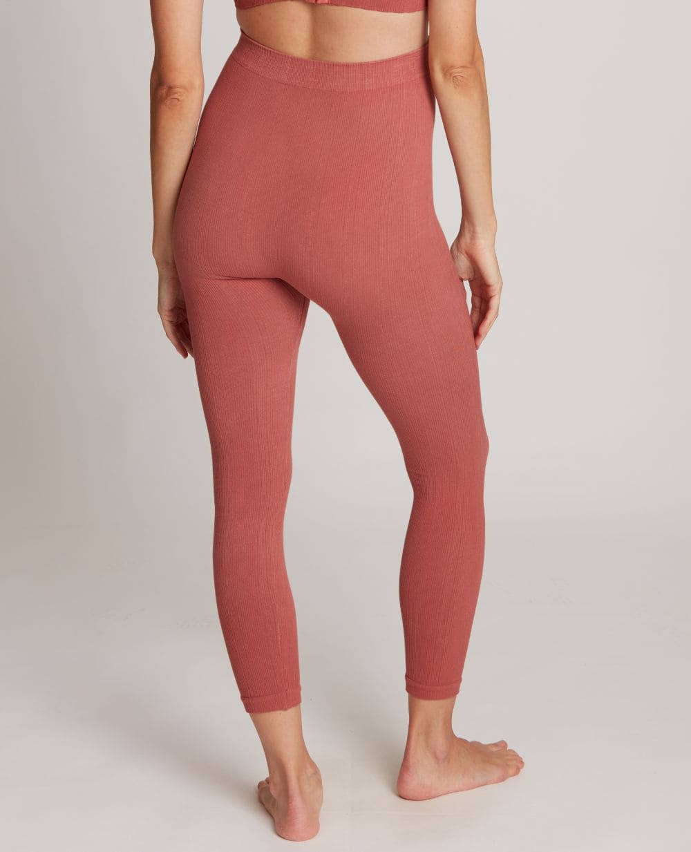 Legging de maternité zoé terracotta, cache cœur