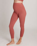 Legging de maternité zoé terracotta, cache cœur