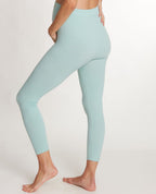 Legging de maternité zoé vert d’eau, cache cœur