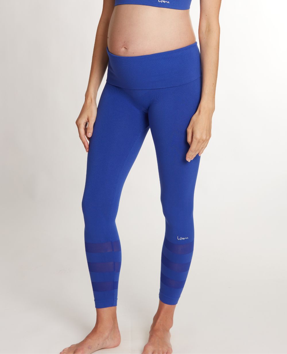 Legging de sport et de grossesse Woma - Bleu Electrique