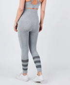 Legging de sport et grossesse woma gris, cache cœur
