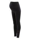 Legging de sport et grossesse woma noir, cache cœur