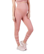 Legging de sport et grossesse woma rose, cache cœur