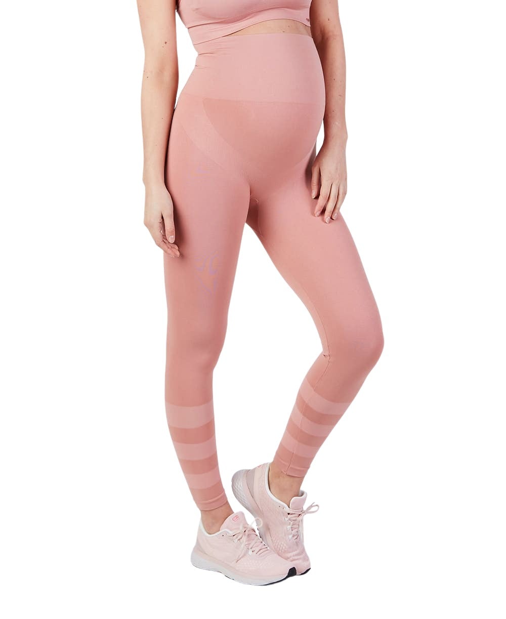Legging de sport et grossesse woma rose, cache cœur