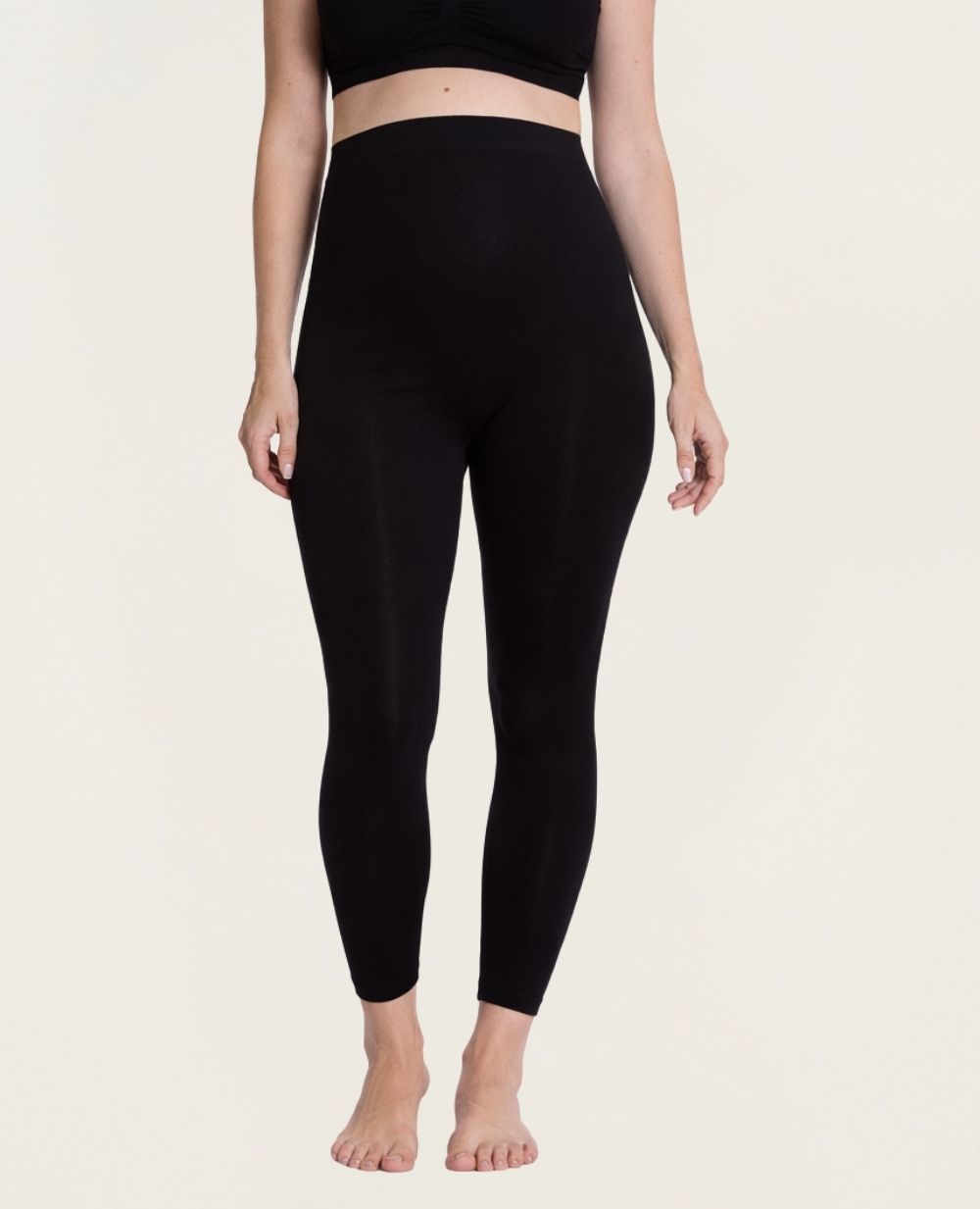 Leggings de grossesse sans couture Essentiel - Noir