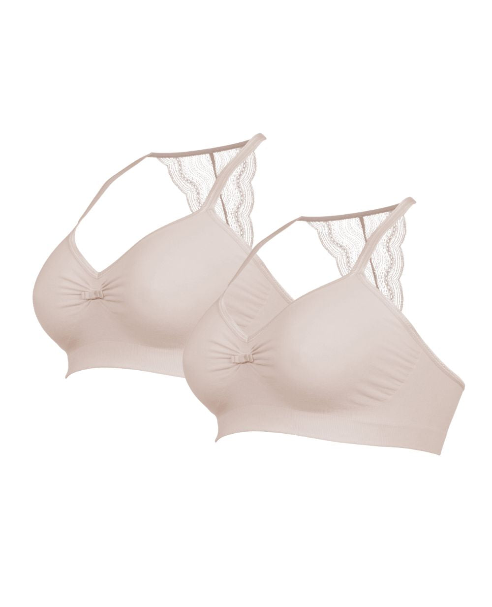 Set of 2 Serenity Maternity and Nursing Bras - Petal