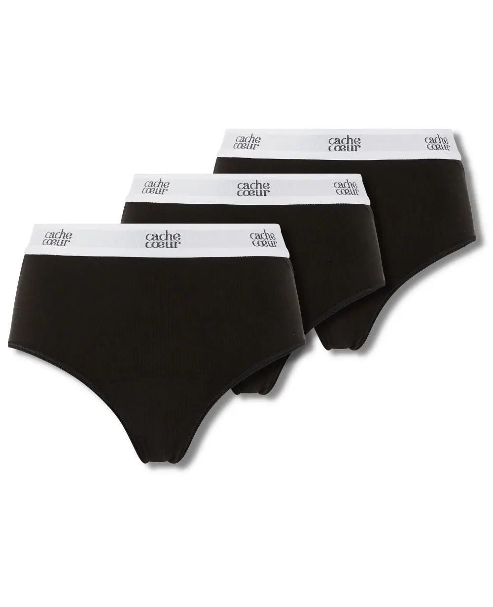 Set di 3 mutandine mestruali ultra assorbenti Bodyguard - Nero