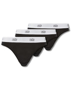 Set di 3 slip a vita bassa Life - Nero