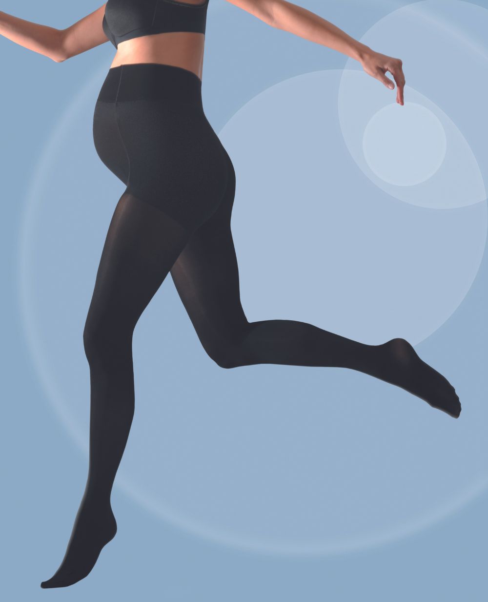 Lot de 3 paires de collants fins (70 deniers) Activ' Soft - Noir