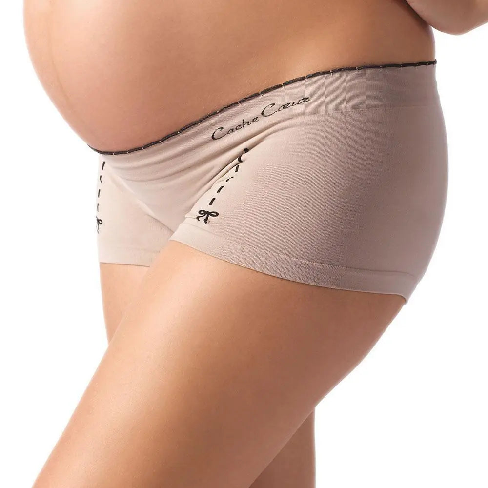 Set di 3 Shorty premaman Illusion - Beige