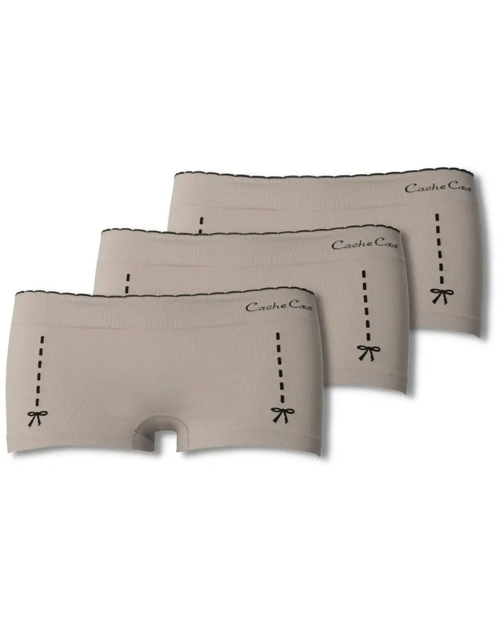 Set di 3 Shorty premaman Illusion - Beige