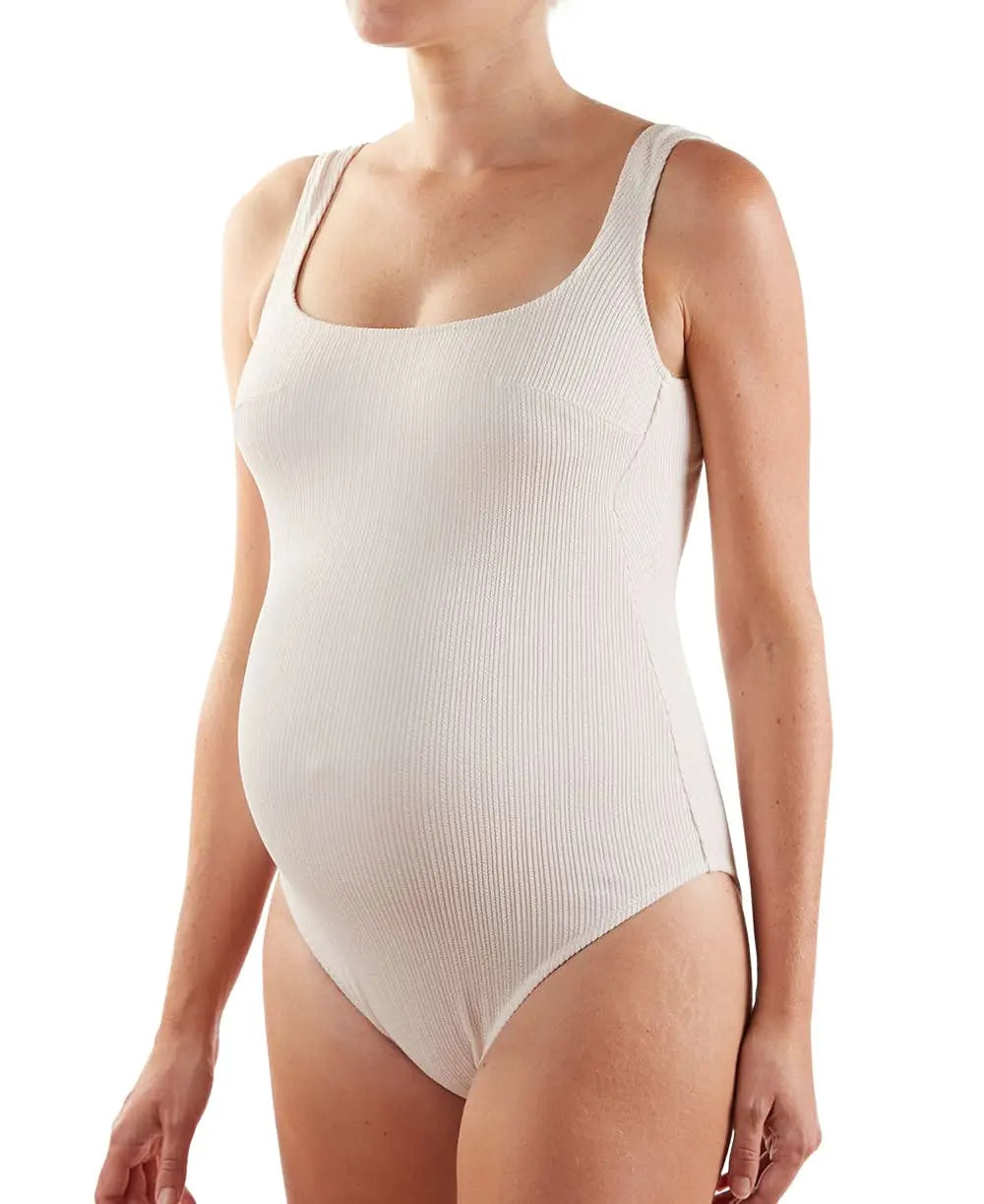 Maillot de bain grossesse bayside perle, cache cœur