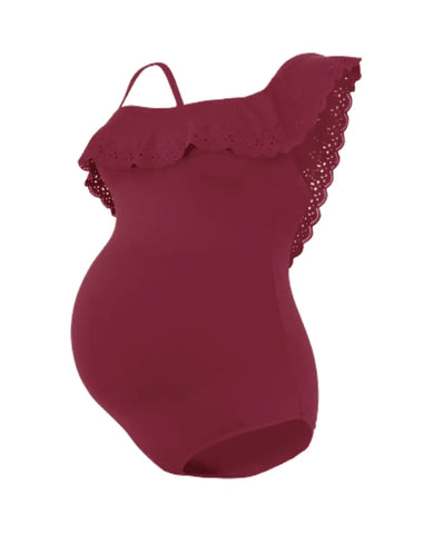 Maillot de bain une pièce bloom bordeaux 