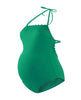 Maillot de bain grossesse kyoto vert, cache cœur #couleur_vert