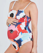 Maillot de bain grossesse poppy multicolor, cache cœur