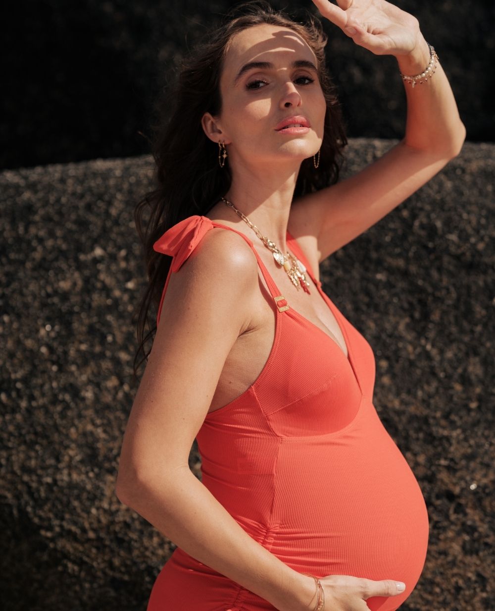 Maillot de bain de grossesse Porto Vecchio - Orange