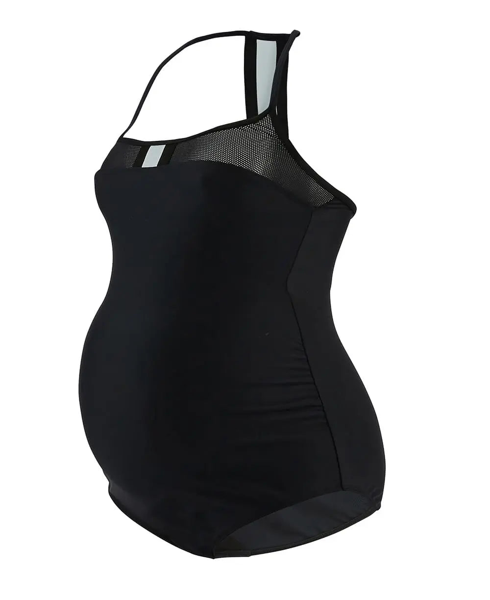 Maillot de bain grossesse roxana noir, cache cœur