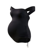 Maillot de bain grossesse toscane noir, cache cœur