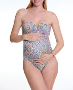 Maillot de bain de maternité 1 pièce Mandala - Multico