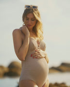 Milos Maternity Swimsuit - Beige