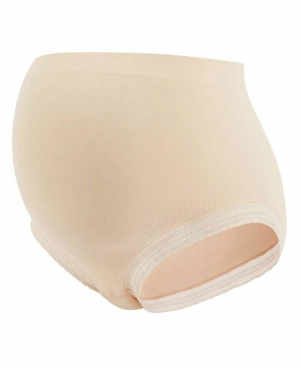 Maxi culotte de grossesse sans couture milk blush, cache