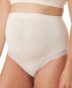 Maxi culotte de grossesse sans couture milk blush, cache