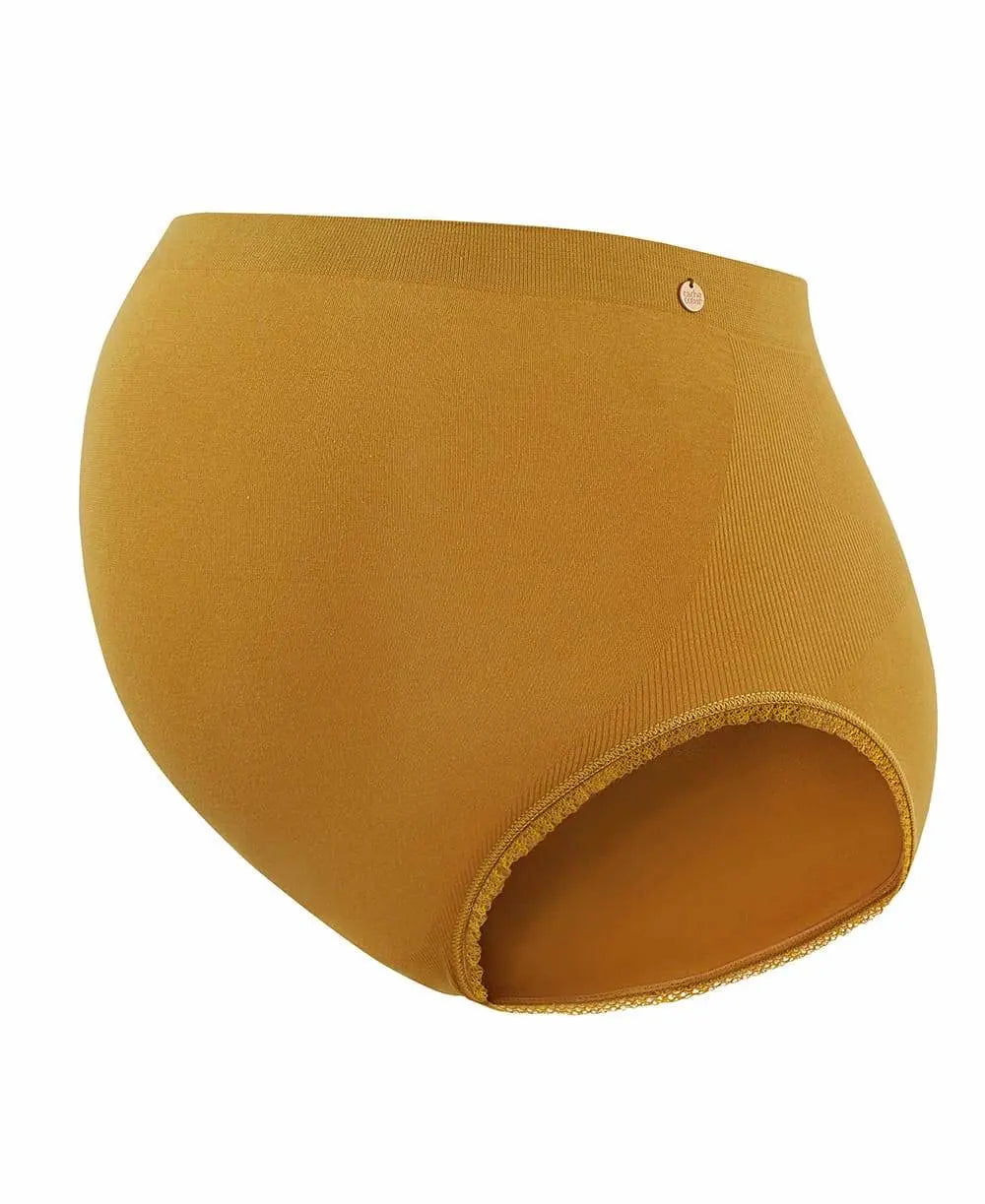 Maxi culotte de grossesse sans couture organic cumin, cache