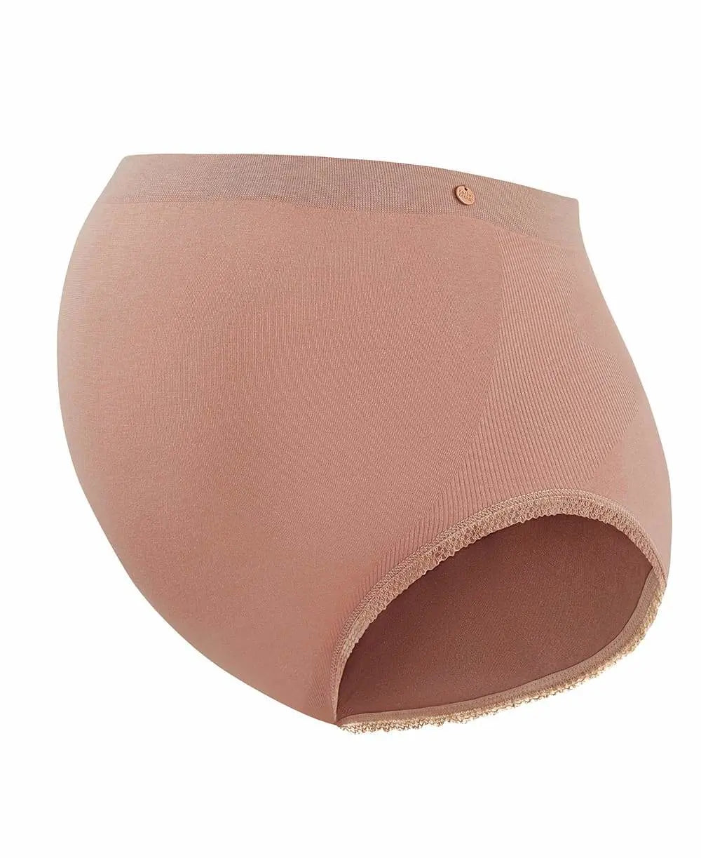 Maxi culotte de grossesse sans couture organic rose, cache