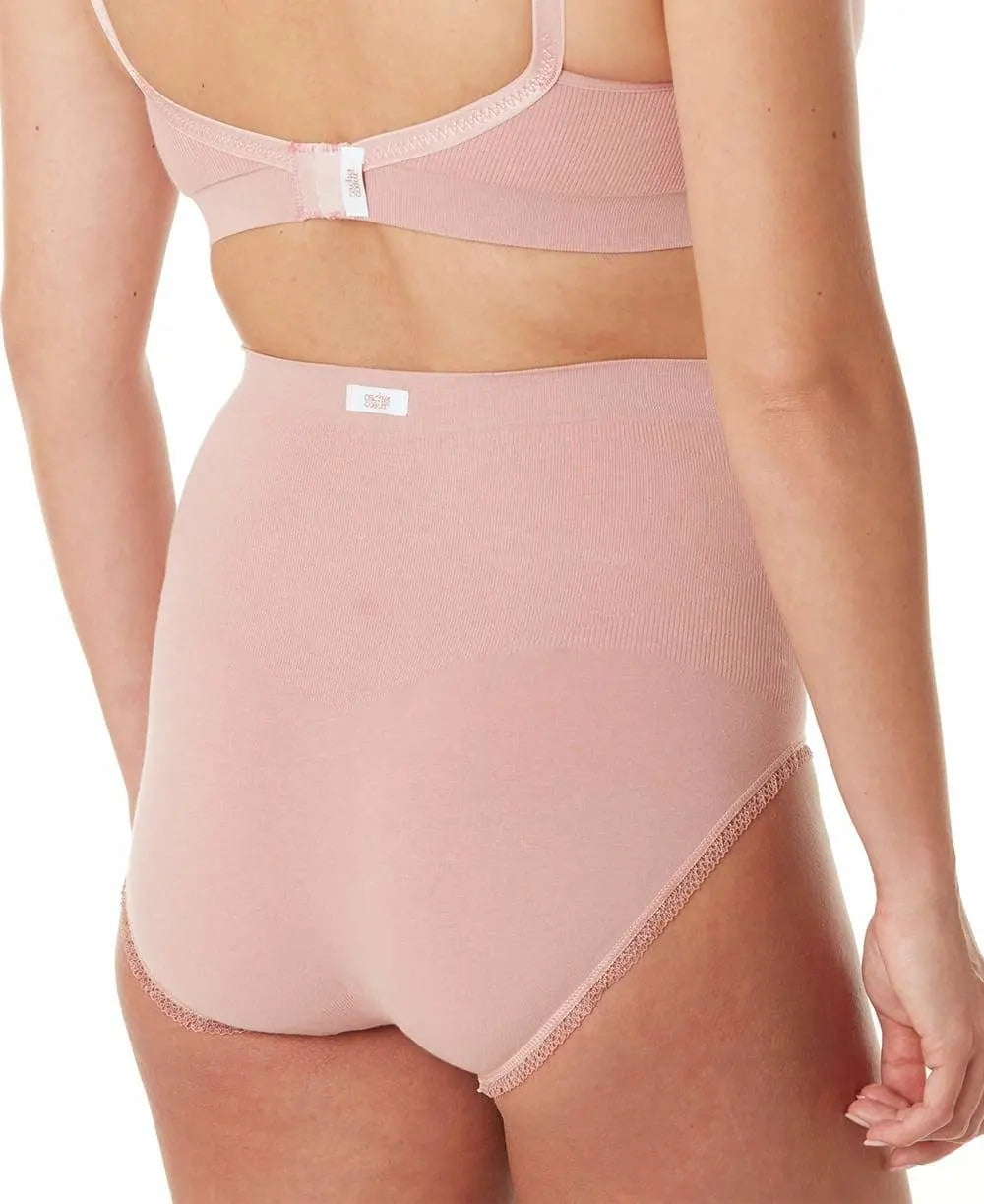 Maxi culotte de grossesse sans couture organic rose, cache